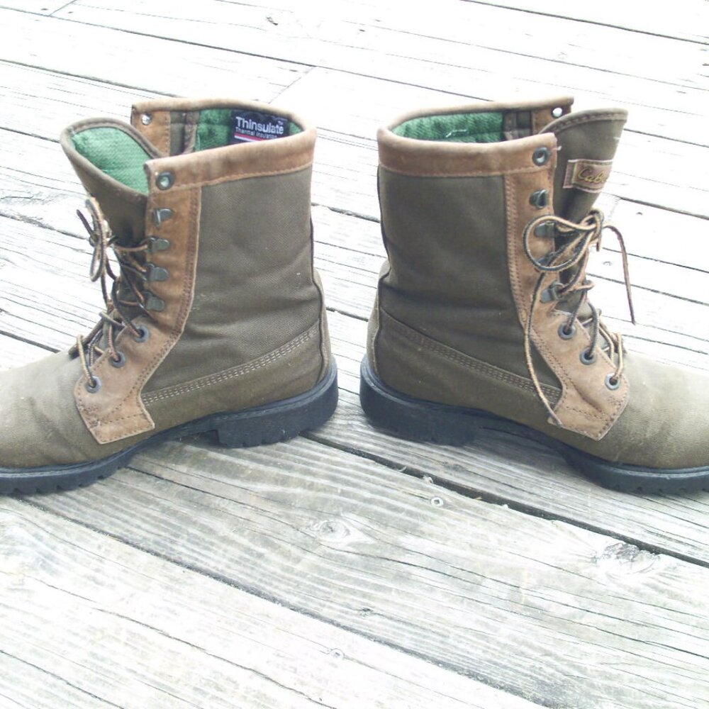 Cabela's Thinsulate Goretex Waterproof Lace up Hunting Hiking Boots W 9 M 7.5 - Picture 9 of 9